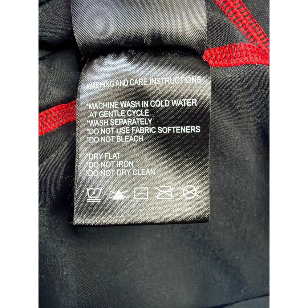 Paradox Mens Merino Blend 1/4 Zip Base Layer Shirt Black Red Large 646257 - Picture 7 of 7